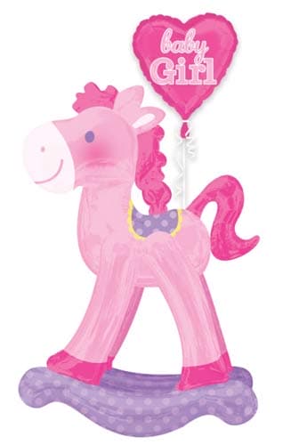 Rocking Horse Baby Girl Air Walkers