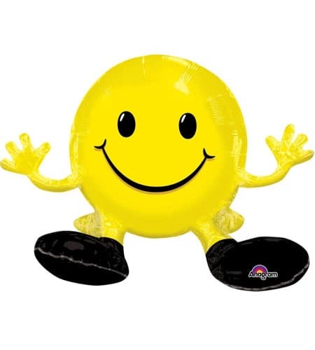 (image for) 19" Smile Man Yellow Shape Multi Balloons