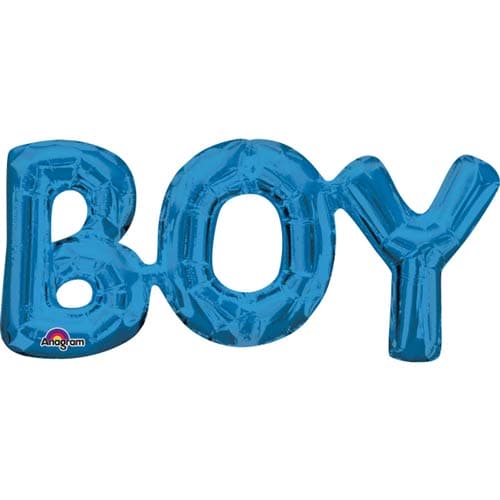 20" Boy Blue Air Filled Balloons Kit