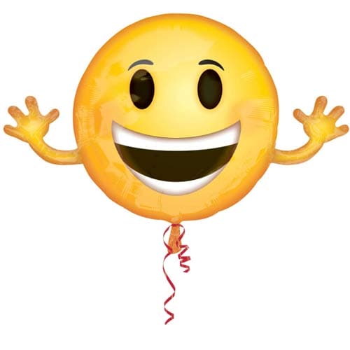 (image for) Emoji Face Supershape Balloons