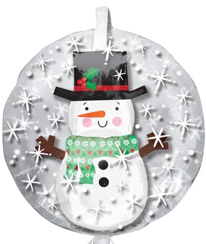 24" Snowman Insiders Foil Balloons