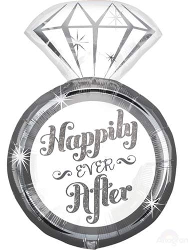 Happily Ever After Ring Supershape Balloons
