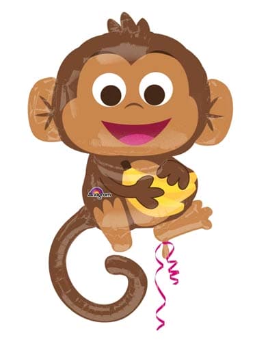 Happy Monkey Supershape Balloons