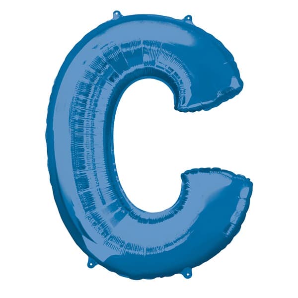 (image for) Blue Letter C Supershape Balloons