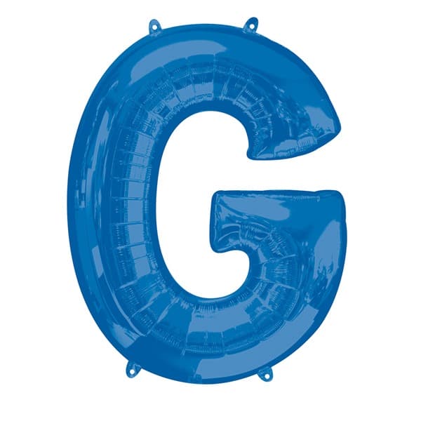 (image for) Blue Letter G Supershape Balloons