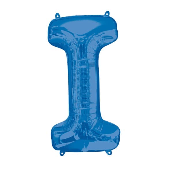 (image for) Blue Letter I Supershape Balloons