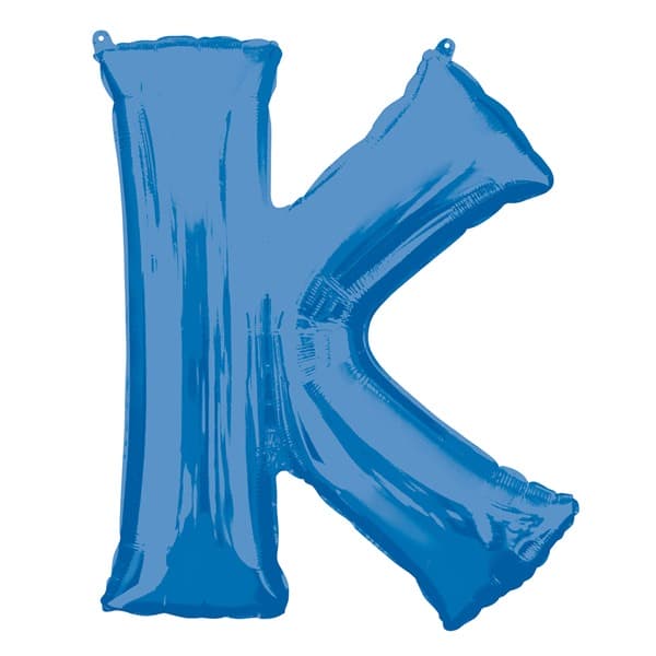 (image for) Blue Letter K Supershape Balloons