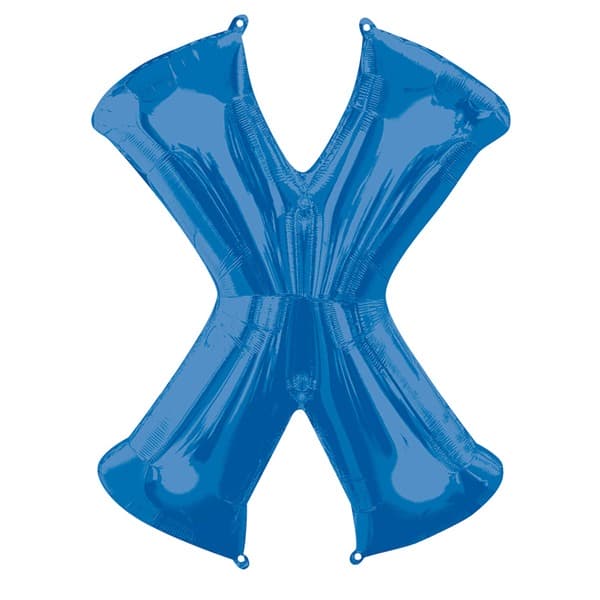 (image for) Blue Letter X Supershape Balloons