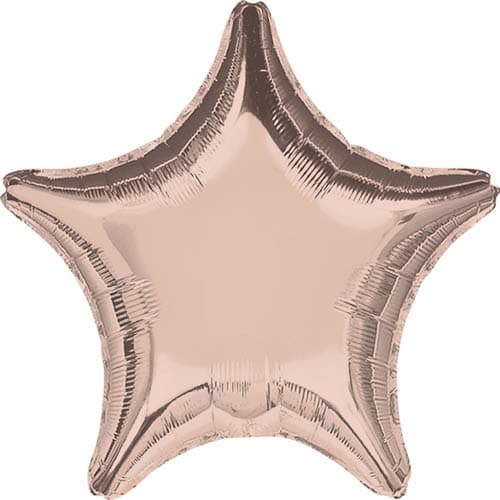 19" Rose Gold Star Foil Balloons