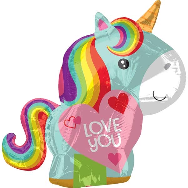 21" Unicorn Love You Junior Shape Balloons