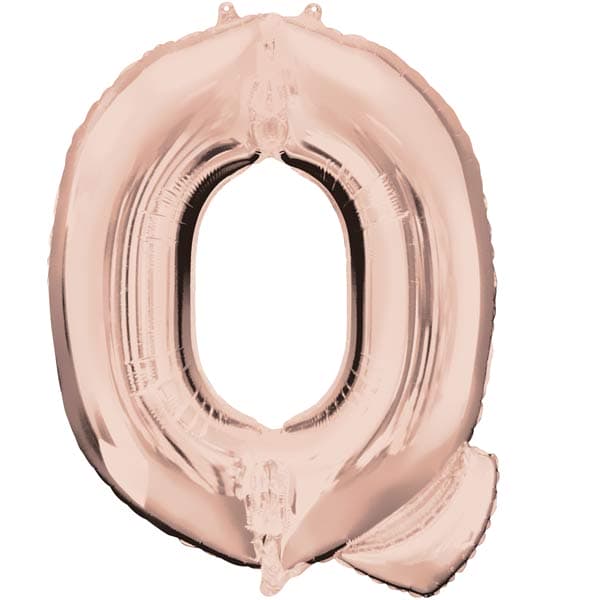 Rose Gold Letter Q Supershape Balloon