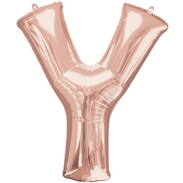 (image for) Rose Gold Letter Y Supershape Balloon