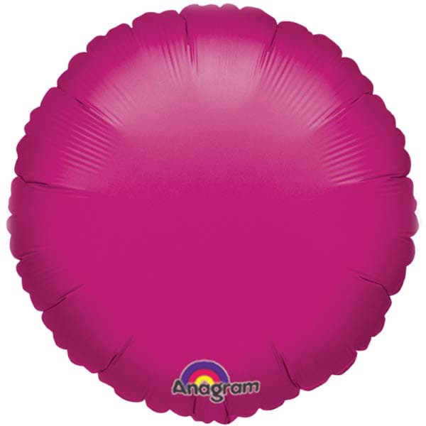 28" Fuchsia Pink Jumbo Circle Foil Balloons