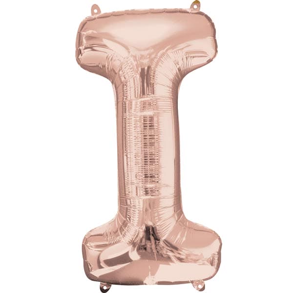 (image for) 16" Rose Gold Letter I Air Fill Balloons