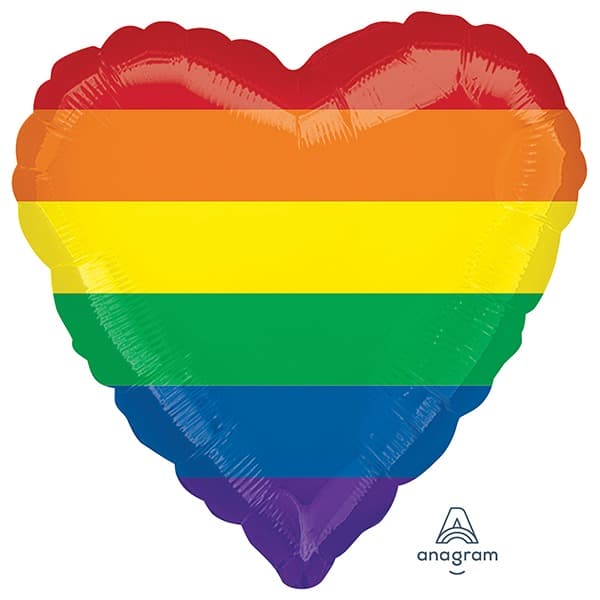 18" Rainbow Fun Foil Balloons