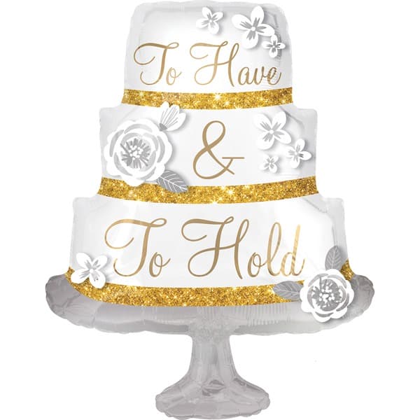 (image for) To Have And To Hold Cake Supershape Balloons