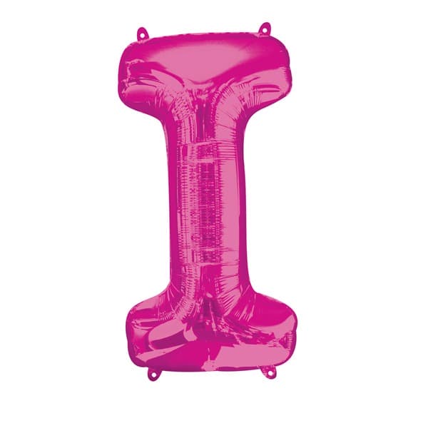 (image for) 16" Pink Letter I Air Fill Balloons