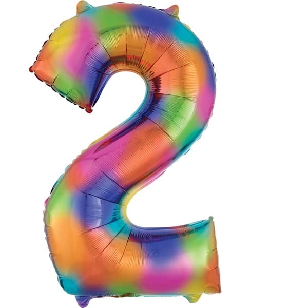 Anagram Rainbow Splash Number 2 Supershape Balloons