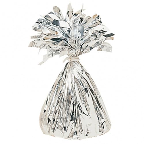 (image for) Silver Fringed Candy Foil Balloon Weights 160g