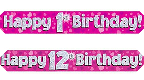 (image for) Age 1-12 Party Banners