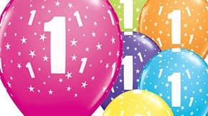 (image for) Age One Latex Balloons