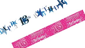 (image for) Age 13-17 Birthday Banners
