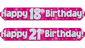 (image for) Age 18-21 Party Banners