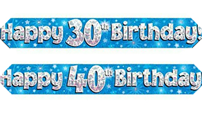 (image for) Age 30-40 Party Banners