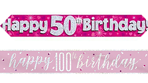 (image for) Age 50-100 Party Banners
