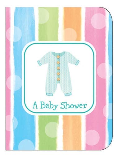 (image for) Baby Clothes Invitations x8