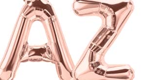 (image for) Anagram Rose Gold Air Fill Letters