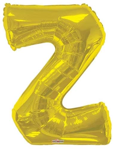 Gold Letter Z Supershape Balloons