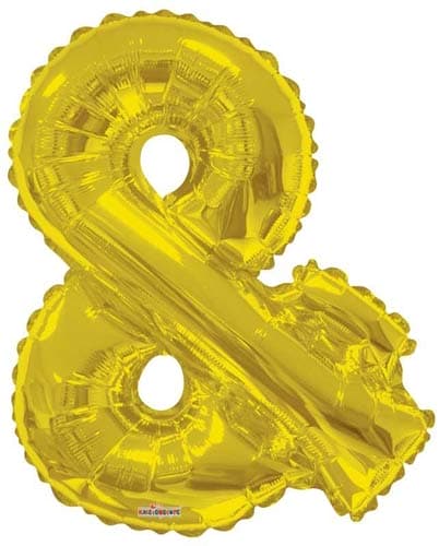 (image for) & Gold Symbol Supershape Balloons