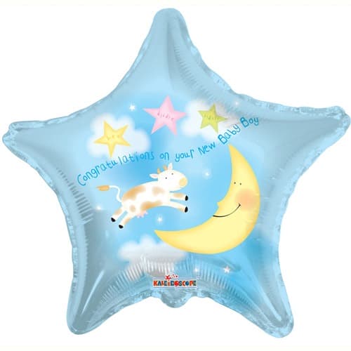 18" Congratulations New Baby Boy Foil Balloons