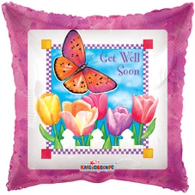 18" Get Well Spring Foil Balloons