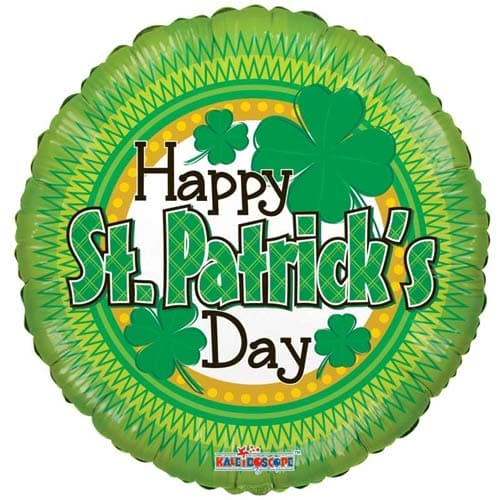 (image for) 18" St Patricks Day Shamrock Balloons