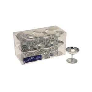(image for) Silver Champagne Glass Favours x24