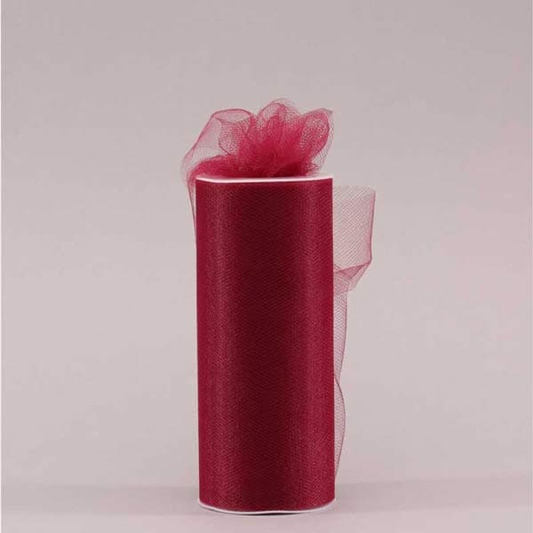 Burgundy Tulle 15cm x 25m