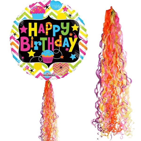 Primary Coloured Balloon Tails
