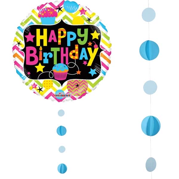 Blues Circle Balloon Tails