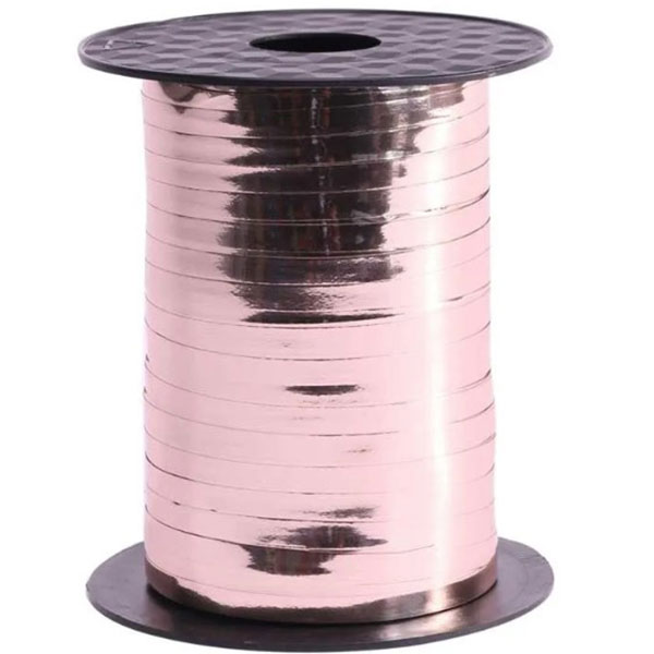 Metallic Rose Gold Curling Ribbon 250m