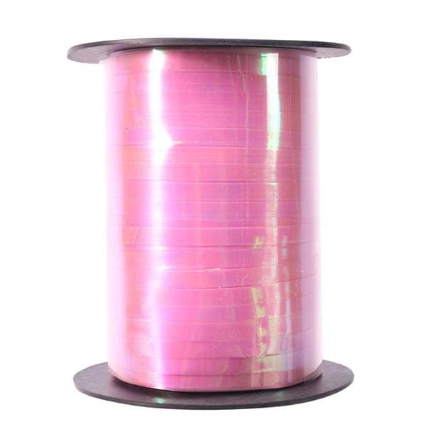 Metallic Iridescent Pink Curling Ribbon 250m