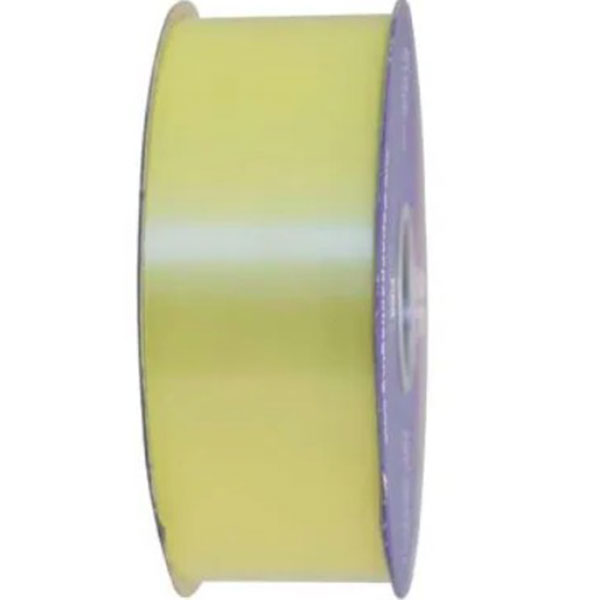 (image for) 2 Inch Light Yellow Poly Ribbons