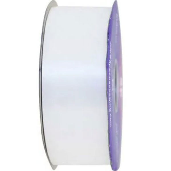 2 Inch White Poly Ribbon