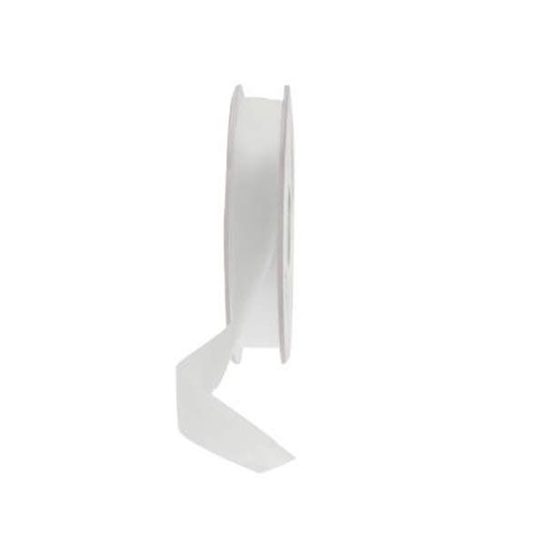White Double Faced Satin Ribbon 15mm