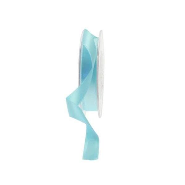 Light Blue Double Faced Satin Ribbon 15mm
