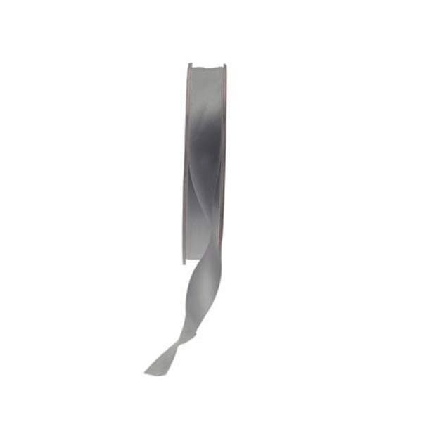 Silver Double Faced Satin Ribbon 15mm