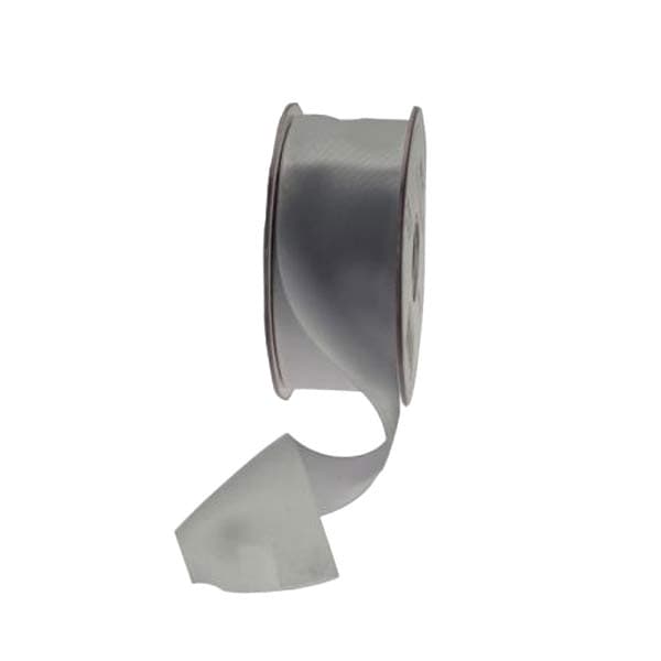 Silver Double Faced Satin Ribbon 38mm