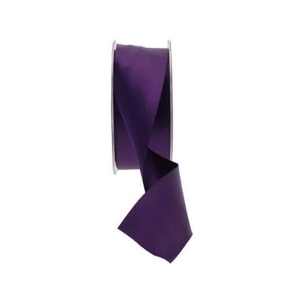 Purple Double Faced Satin Ribbon 38mm x 20m