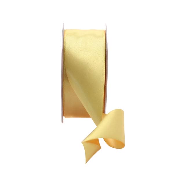 Daffodil Yellow Double Faced Satin Ribbon 38mm x 20m
